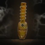 Amber Coil Neck Bong at Way~Up Smoke Houston