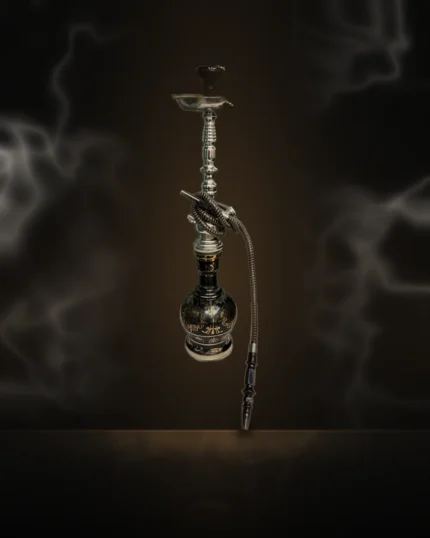 Black & Gold Egyptian Style Hookah at Way~Up Smoke Houston