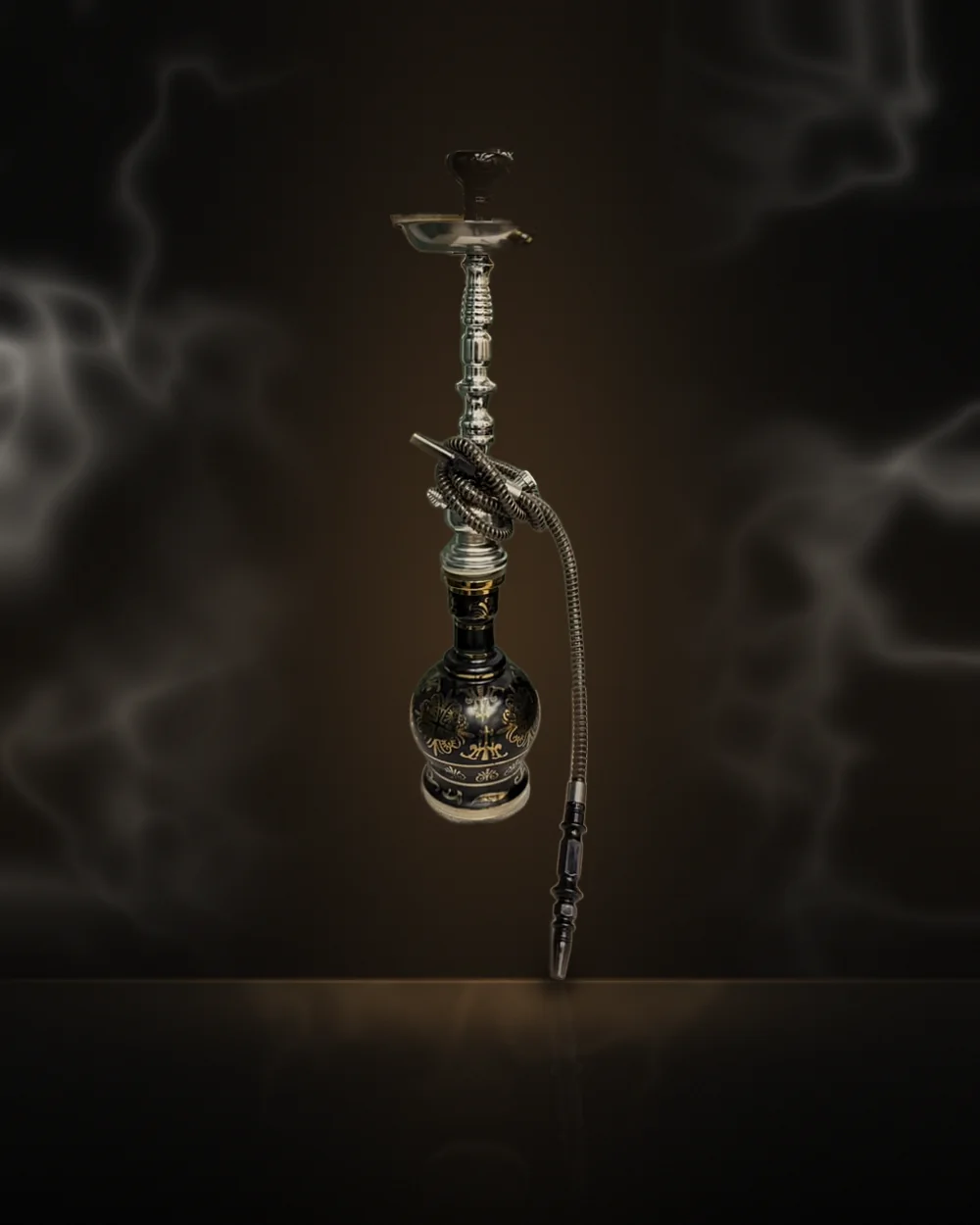 Black & Gold Egyptian Style Hookah Black & Gold Egyptian Style Hookah at Way~Up Smoke Houston
