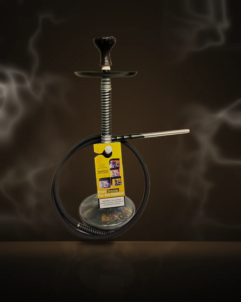 Black Spring Stem Hookah Black Spring Stem Hookah at Way~Up Smoke Houston