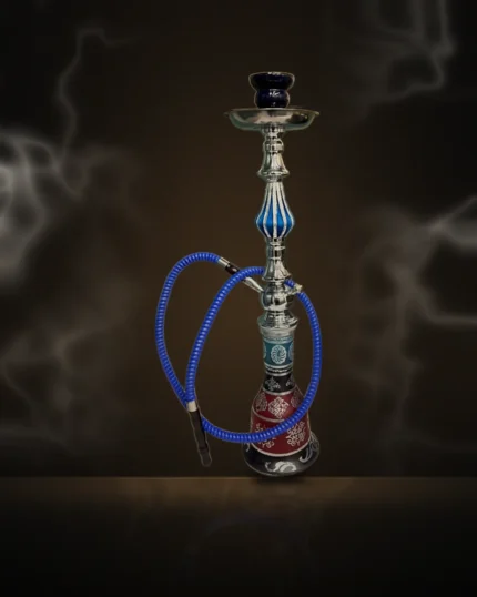 Blue & Red Traditional Hookah at Way~Up Smoke Houston