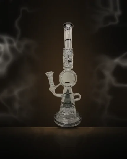 Clear Ring Recycler Bong at Way~Up Smoke Houston