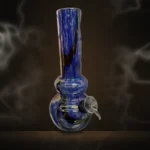 Cobalt Swirl Bubble Base Bong at Way~Up Smoke Houston