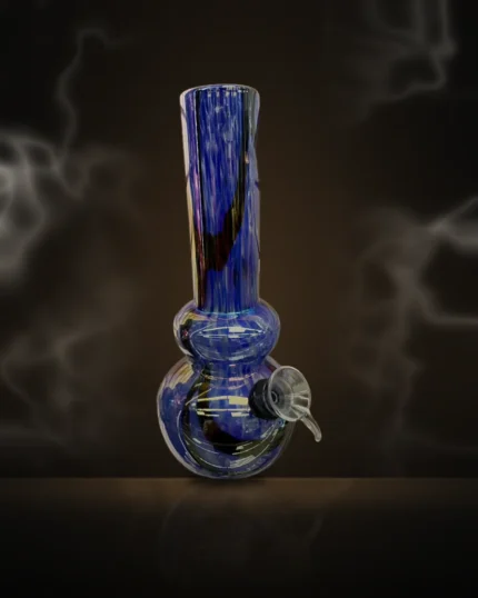 Cobalt Swirl Bubble Base Bong at Way~Up Smoke Houston