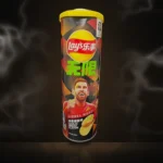 Lay's China Stax-Style Chips – Garlic Bread Flavor (Lionel Messi Edition) at Way~Up Smoke Houston