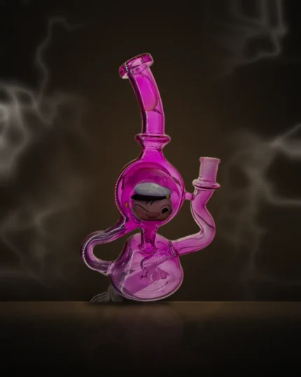 Magenta Sailor Character Recycler Bong at Way~Up Smoke Houston
