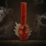 Orange Spiky-Hair Face Bong at Way~Up Smoke Houston