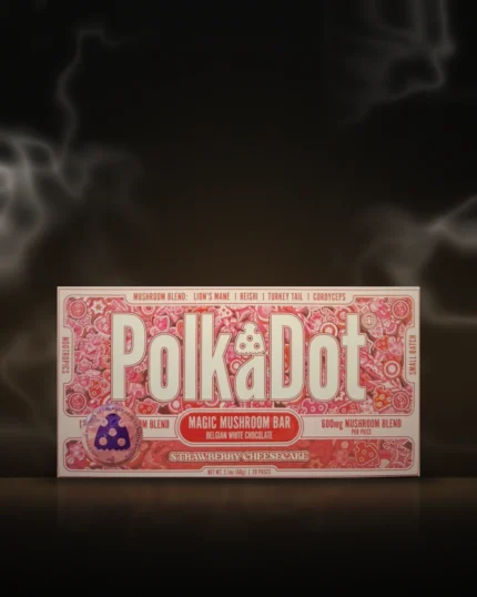 PolkaDot Magic Mushroom Bar – Strawberry Cheesecake at Way~Up Smoke Houston