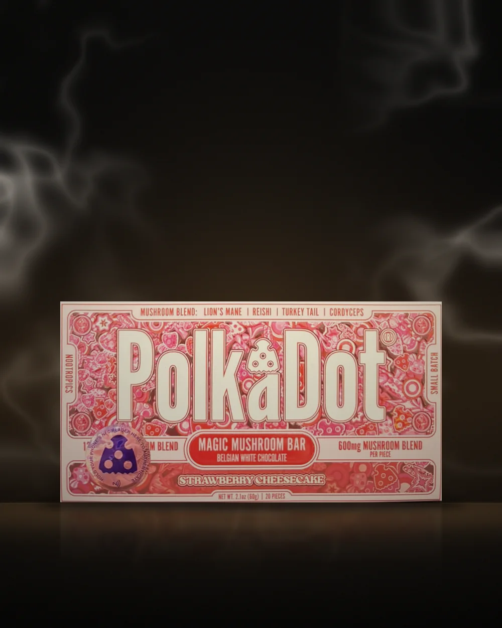 PolkaDot Magic Mushroom Bar – Strawberry Cheesecake PolkaDot Magic Mushroom Bar – Strawberry Cheesecake at Way~Up Smoke Houston