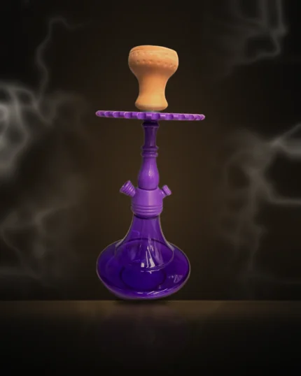 Purple Acrylic Hookah with Clay Bowl at Way~Up Smoke Houston