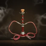 Red Crystal Twin-Hose Hookah at Way~Up Smoke Houston