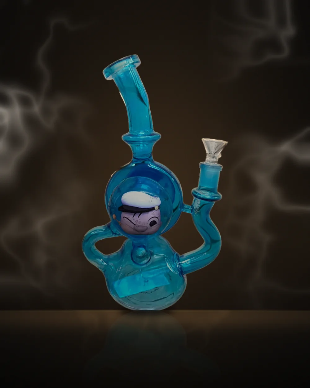 Sky Blue Sailor Character Recycler Bong Sky Blue Sailor Character Recycler Bong at Way~Up Smoke Houston