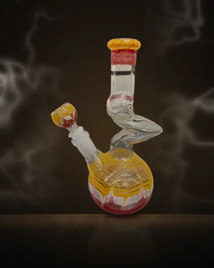 Sunburst Yellow Swirl Zong Bong at Way~Up Smoke Houston