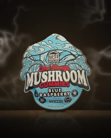 TRĒ House Extra Strength Mushroom Gummies – Blue Raspberry at Way~Up Smoke Houston
