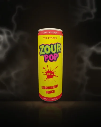 Zour Pop THC Infused Soda – Strawberry Punch at Way~Up Smoke Houston